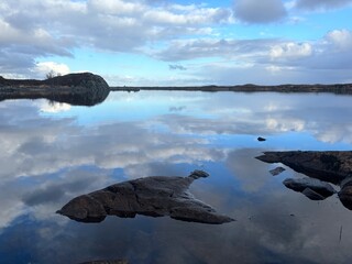 Storvatnet on the island of Smoela, Norway.