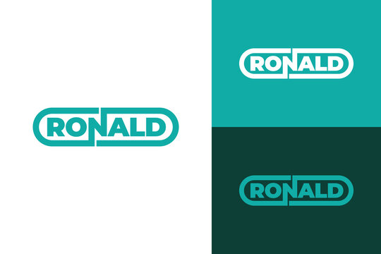 Logo ready elegant simple creative brand identity company corporate cafe fashion food initial letter word  mark sign modern ronald N