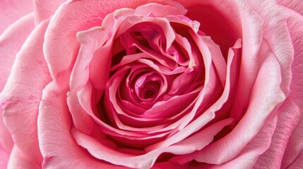Bright pink rose center close up A display of natural beauty and emotions