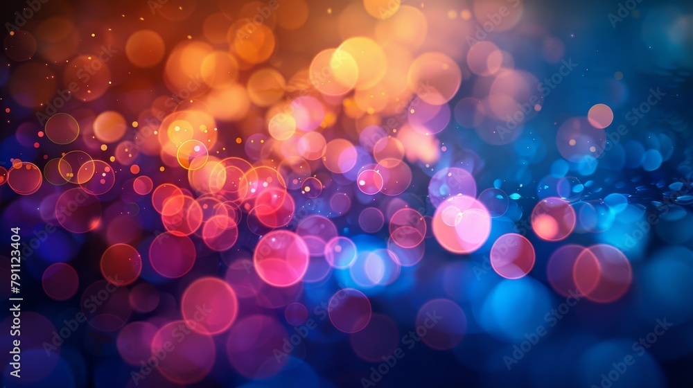 Poster a colorful background with many small circles