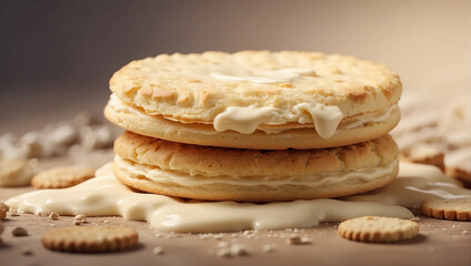 Fototapeta na wymiar cookies biscuit with beautiful look