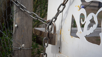 padlock and chain