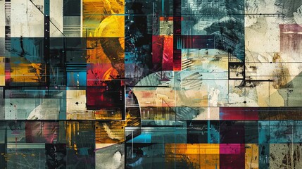 Abstract art inspired by industrial architecture AI generated illustration