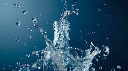 Pristine Chaos: High-Speed Water Capture with Transparent Bottle