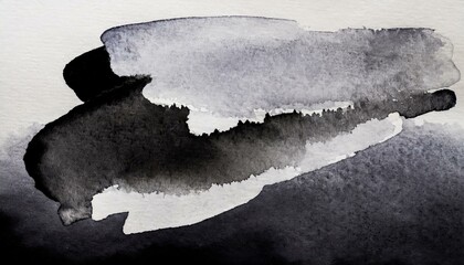 watercolor texture element on background black ink