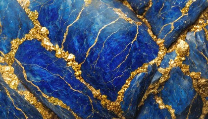 A stunning high-resolution image showcasing the deep blue of lapis lazuli stone with intrica.