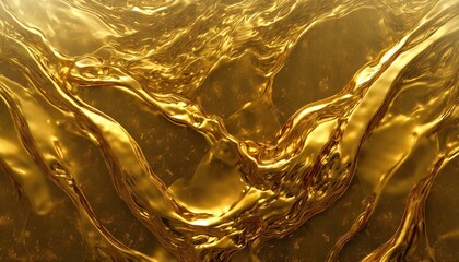 abstract 3d background with flowing liquid gold texture seamless golden texture