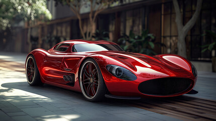 Fototapeta premium stylish sports car