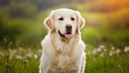 Beauty Golden retriever dog