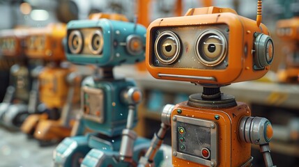 retro robot collection