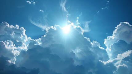 Clouds as a symbol of divine intervention  AI generated illustration