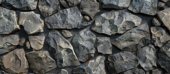 Stone rock decoration with a gritty texture or backdrop