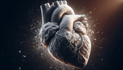 Heart made of stone - Generative AI