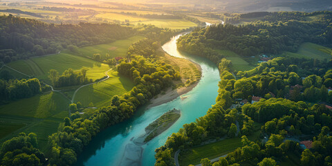 River in the heart of Slovenia.