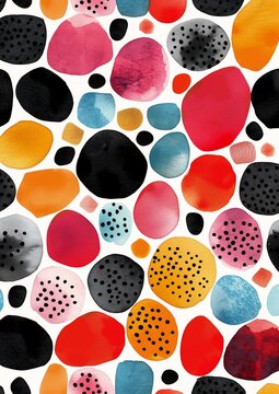 closeup pattern dots shapes cute adorable princess color splashes round form ink splash colors