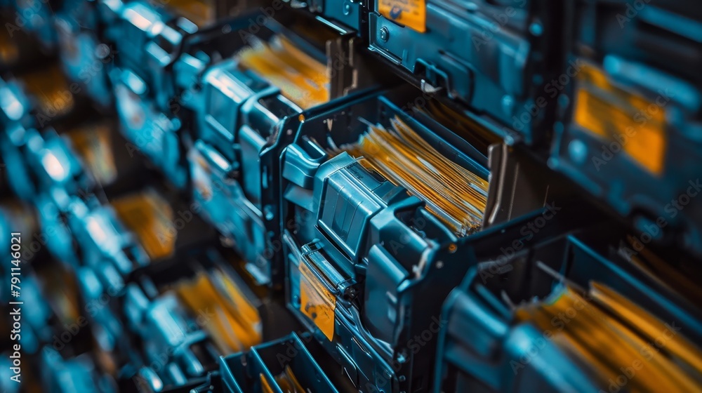 Poster data compression shrinking file sizes ai generated illustration