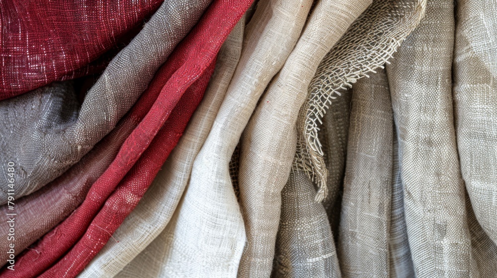 Poster fabric textures photos depicting fabric textures and patterns including linen cotton and silk adding