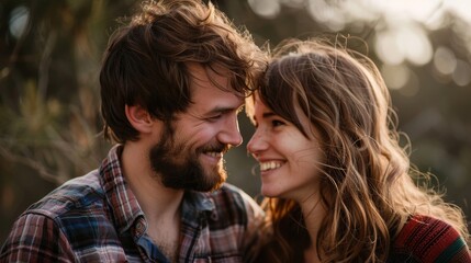 Fototapeta premium Healthy Relationships Photos depicting positive relationships love and companionship between couples families and friends AI generated illustration