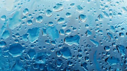 Artistic Close-Up of Water Droplets