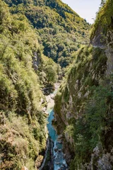 Foto auf Leinwand Hiking Around Tolmin Gorge, Slovenia © Marcel Otterspeer