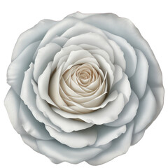 white rose isolated on white, transparent png, cutout