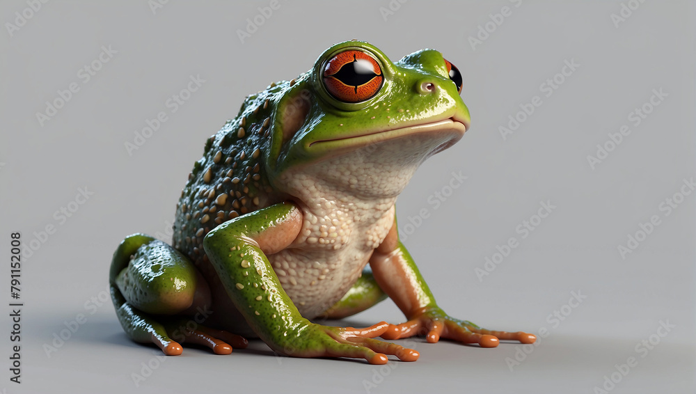 Wall mural frog in new style