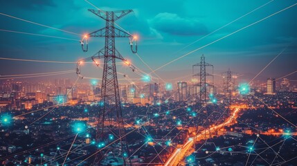  the development and implementation of smart grid technologies for more efficient energy distribution and consumption,