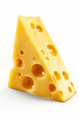 delicious melting cheese with holes Generative AI