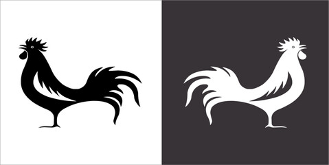 Illustration vector graphics of cock icon