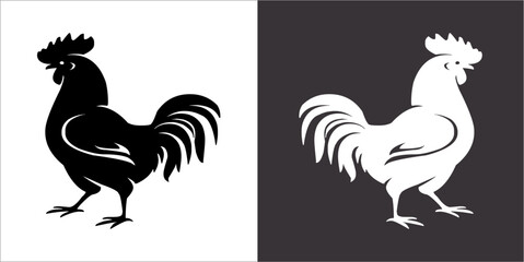 Illustration vector graphics of cock icon