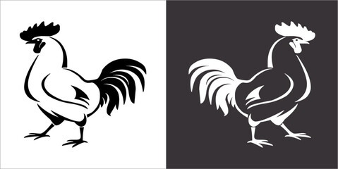 Illustration vector graphics of cock icon