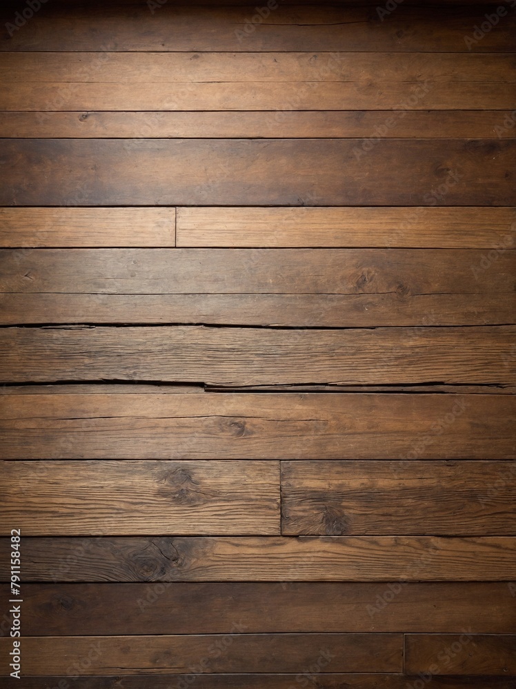 Aufkleber vertical array of horizontal wooden planks with varying shades of brown, creating rustic, warm aesth