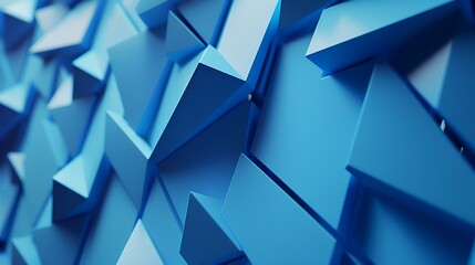 Abstract blue polygonal background. 3d rendering, 3d illustration.