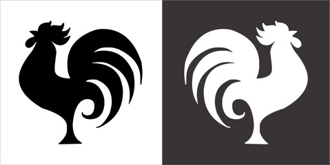 Illustration vector graphics of cock icon
