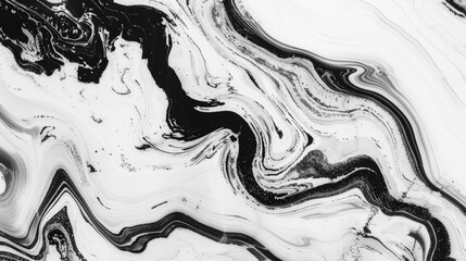 Marble swirl texture in black and white for ceramic counters and interior decor