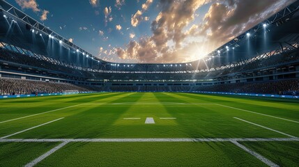 FIFA World club 2026, image of stadium. copy space for text.