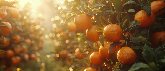 Tree Filled With Ripe Oranges