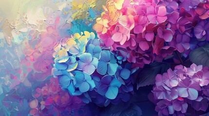 Beautiful Vibrant Hydrangea Flower from a Fresh Garden to Create a Charming and Appealing Ambiance