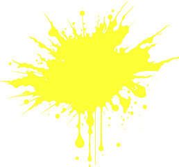 yellow paint splash