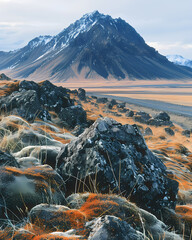 Iceland Travel Destination Fine Art Photography Nature Rocks Painting Landscape Mountain Art