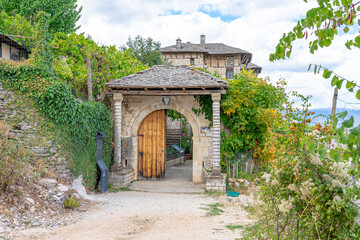 Entrance to SHTEPIA AND ZEKATEVE SKATE HOUSE, Ottoman Empire. locality of Gjirokaster- Albania