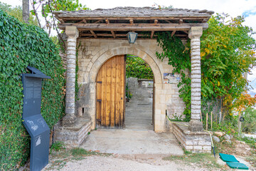 Entrance to SHTEPIA AND ZEKATEVE SKATE HOUSE, Ottoman Empire. locality of Gjirokaster- Albania