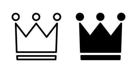 Crown Icon vector isolated on white background. Crown symbol. Crown vector icon