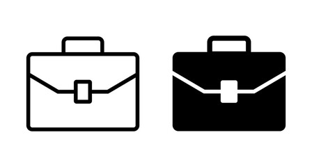 Briefcase icon vector isolated on white background. Briefcase vector icon