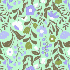 pattern floral flower design fabric spring illustration