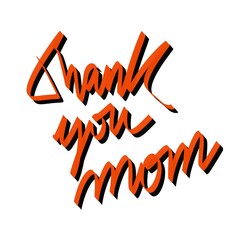 Obraz premium Thank you mom