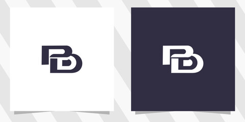 letter pd dp logo design