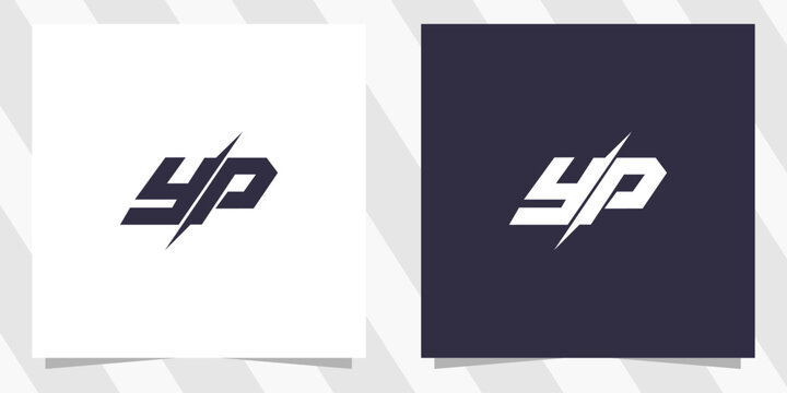 letter yp py logo design