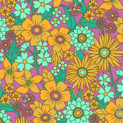 pattern floral flower design fabric spring illustration