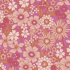 pattern floral flower design fabric spring illustration